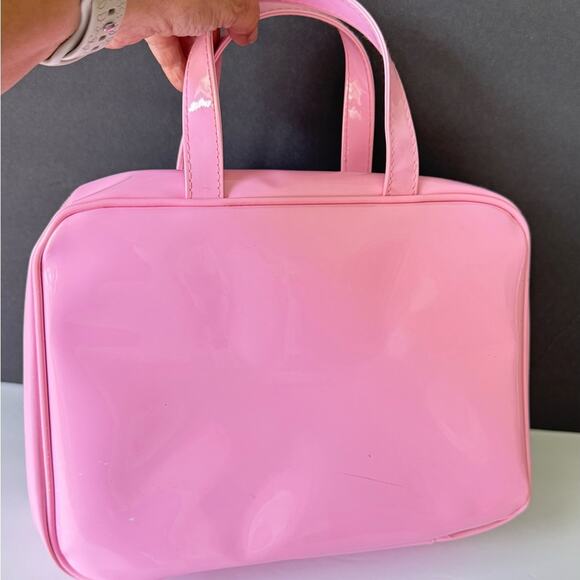 Pink Travel Organizer Case Embellished with Handles Women's Bag - Picture 6 of 15